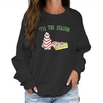 The Season Little Debbie Inspired Christmas Tree Snack Cake Women Sweatshirt | Favorety AU