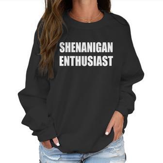 Shenanigan Enthusiast St Patricks Day Beer Graphic Design Printed Casual Daily Basic Women Sweatshirt | Favorety CA