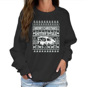 Shitters Full Ugly Christmas Vacation Women Sweatshirt | Favorety DE