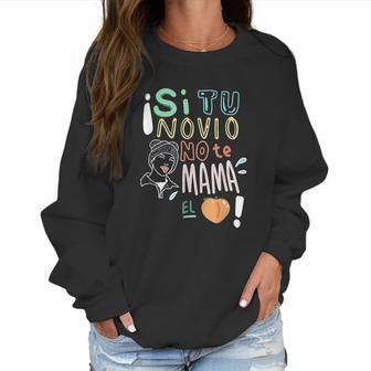 Si Tu Novio No Te Mama Emoji Trap Bunny Perreo Women Sweatshirt | Favorety DE