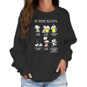 Snoopy Beer Women Sweatshirt | Favorety CA