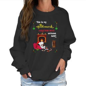 Snoopy This Is My Hallmark Christmas Movie Watching Shirt Women Sweatshirt | Favorety AU