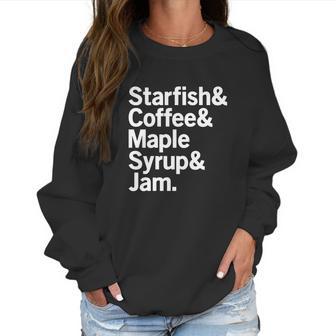 Starfish Coffee Maple Syrup Jam Prince Women Sweatshirt | Favorety AU