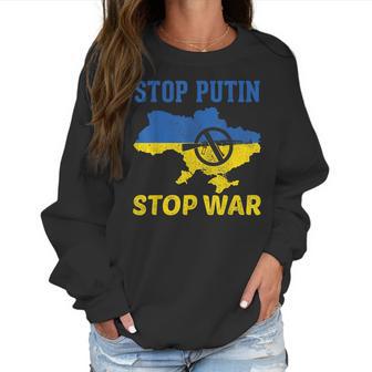 Stop Putin Stop War Stand With Ukraine Free Ukraine Support Men Women T-Shirt Graphic Print Casual Unisex Tee Women Sweatshirt | Favorety CA