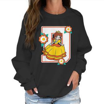 Super Mario Daisy Flowers Poster Graphic Women Sweatshirt | Favorety UK