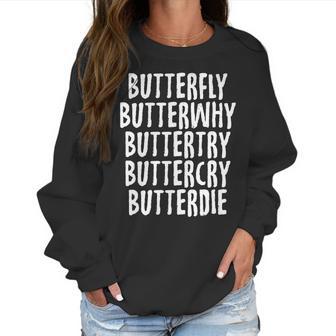 Swimmer Butterfly Butterdie Funny Sports Swimmings Women Sweatshirt | Favorety AU