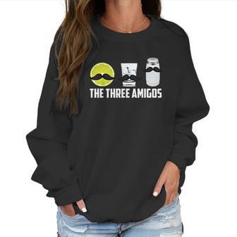 The Three Amigos | Cool How To Drink Tequila Women Sweatshirt | Favorety