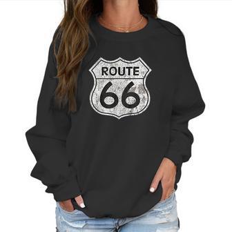 Historic Route 66 Vintage Distressed Style Men Women T-Shirt Graphic Print Casual Unisex Tee Women Sweatshirt | Favorety DE