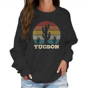 Tucson Arizona Cactus Vintage Retro Desert Women Sweatshirt | Favorety