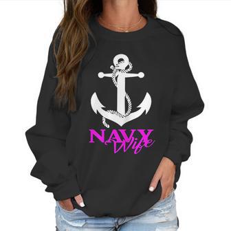 Us Navy Usn Proud Navy Wife Women Sweatshirt | Favorety CA