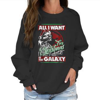 Vader Empire All I Want Galaxy Christmas Women Sweatshirt | Favorety CA