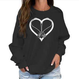 Vietnam War Veteran Daughter Son Heart Military Soldier Vet Women Sweatshirt | Favorety DE