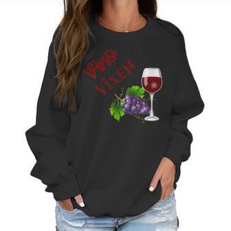 Vino Vixen Wine Lovers Women Sweatshirt | Favorety CA