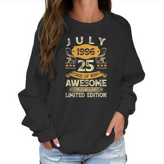 Vintage July 1996 25Th Birthday 25 Years Old Men Women Women Sweatshirt | Favorety DE