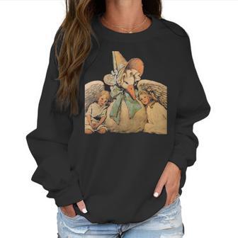 Vintage Mother Goose Children Jessie Willcox Smith Classic Round Sticker T Women Sweatshirt | Favorety