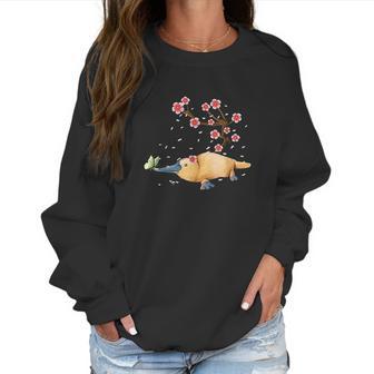 Vintage Platypus Japanese Cherry Blossom Flower Sakura Women Sweatshirt | Favorety UK