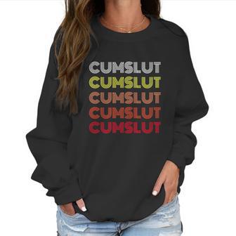 Vintage Style Cumslut Bukkake Wife Women Sweatshirt | Favorety DE