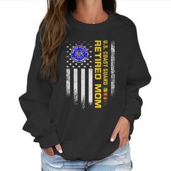 Vintage Usa Flag Us Coast Guard Vietnam Veteran Retired Mom Gift Graphic Design Printed Casual Daily Basic Women Sweatshirt | Favorety UK