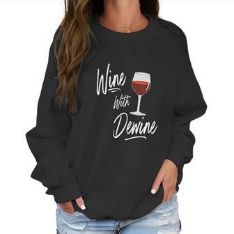 Wine With Dewine Drinking Game Ohio Mike Dewine Women Sweatshirt | Favorety DE