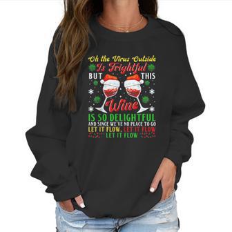 Wine Glass Social Distancing Women Sweatshirt | Favorety DE