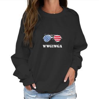 Womens Wwg1wga Qanon Wwg1wga For Q Patriot Q Anon Shirt Women Sweatshirt | Favorety