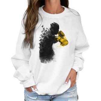 Ali Float Like A Butterfly Sting Like A Bee Funny Women Sweatshirt | Favorety DE