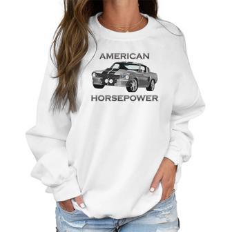 American Horsepower Muscle Car Hot Rod Pony Car Women Sweatshirt | Favorety AU