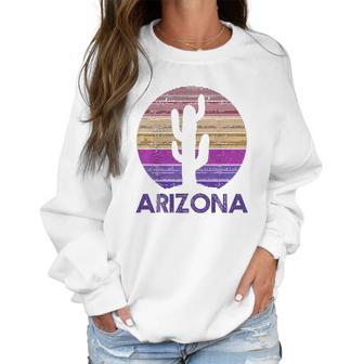 Arizona Vintage Retro Cactus Souvenir Gift Women Sweatshirt | Favorety