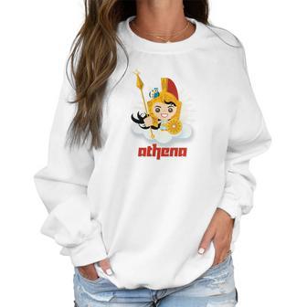 Womens Athena Greek Mythology Zeus Goddess Olympian Women Sweatshirt | Favorety