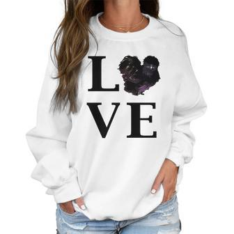 Black Silkie Chicken Love Pet Owner Women Sweatshirt | Favorety