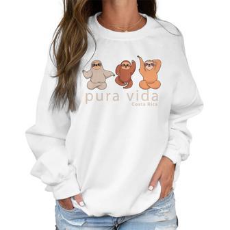 Costa Rica Sloths Souvenir Pura Vida Shirt Women Sweatshirt | Favorety UK