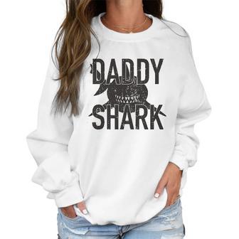 Daddy Shark Black Graphic Best Christmas Gifts For Dad Women Sweatshirt | Favorety UK