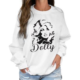 Dolly Graphic Women Vintage Dolly Country Music For Band Music Lovers Women Sweatshirt | Favorety DE