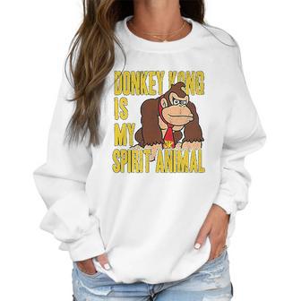 Donkey Kong Is My Spirit Animal Women Sweatshirt | Favorety DE