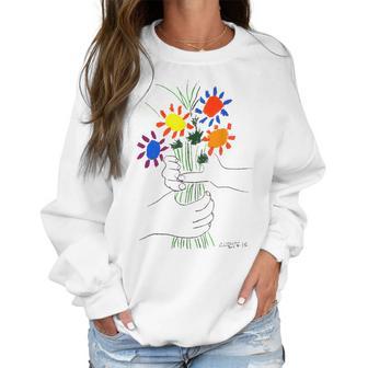 Flowers Bouquet Artwork Women Sweatshirt | Favorety CA