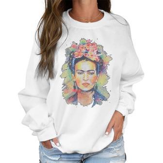 Frida Kahlo Floral Women Sweatshirt | Favorety