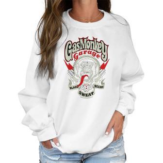 Gas Monkey Garage Blood Sweat Beers Women Sweatshirt | Favorety CA