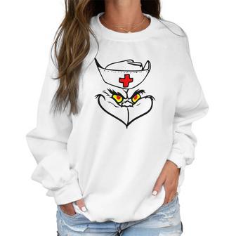 Grinch Nurse Christmas Shirt Women Sweatshirt | Favorety CA