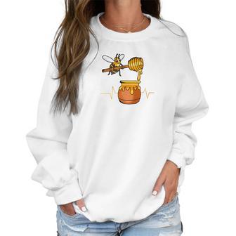 Honey Heartbea Lover Loves Honey Bees Women Sweatshirt | Favorety UK