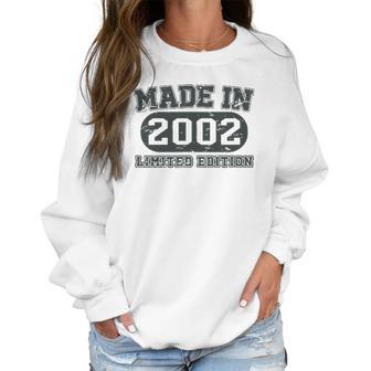 Made In 2002 Cool 20 Years Old Bday Men Women 20Th Birthday Women Sweatshirt | Favorety