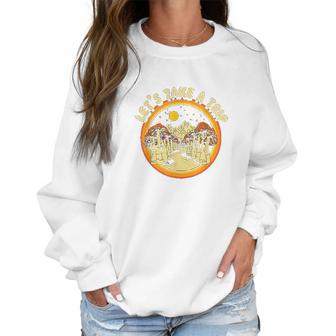 Magic Mushroom Trippy Hippie Women Sweatshirt | Favorety