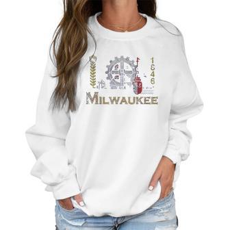 Milwaukee Flag Retro Fade Wisconsin Men Women Kids Women Sweatshirt | Favorety