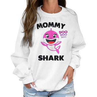 Mommy Shark Gift For Mom Shark Baby Cute Matching Family Women Sweatshirt | Favorety UK