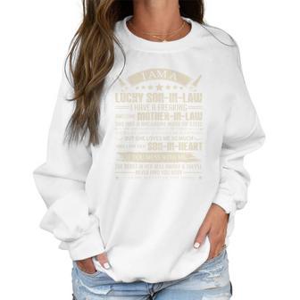 Mother In Law Lucky Son In Law Of Awesome Mother In Law Women Sweatshirt | Favorety UK