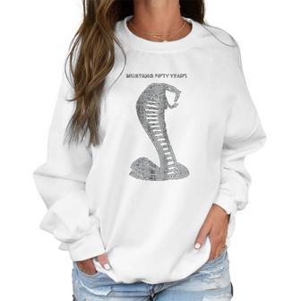 Mustang 50 Years Ford 50 Gray Snake Women Sweatshirt | Favorety