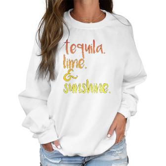 Panoware Funny Graphic Tequila Lime And Sunshine Women Sweatshirt | Favorety