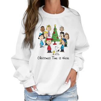 Peanuts Christmas Time Is Here Shirt Women Sweatshirt | Favorety UK