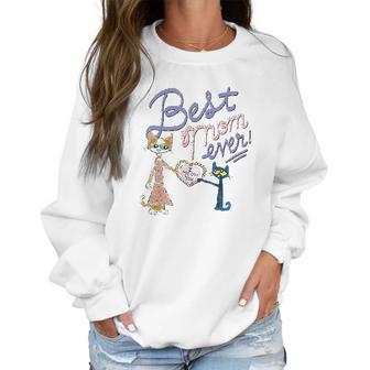 Pete The Cat Best Mom Ever Women Sweatshirt | Favorety