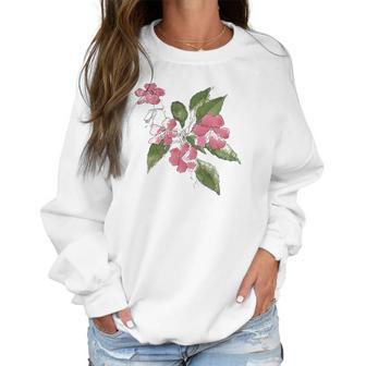 Pink Sultana Floral By Hannah Borger Overbeck Women Sweatshirt | Favorety AU