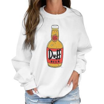 The Simpsons Duff Beer Bottle Women Sweatshirt | Favorety